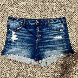 Distressed MIDI shorts